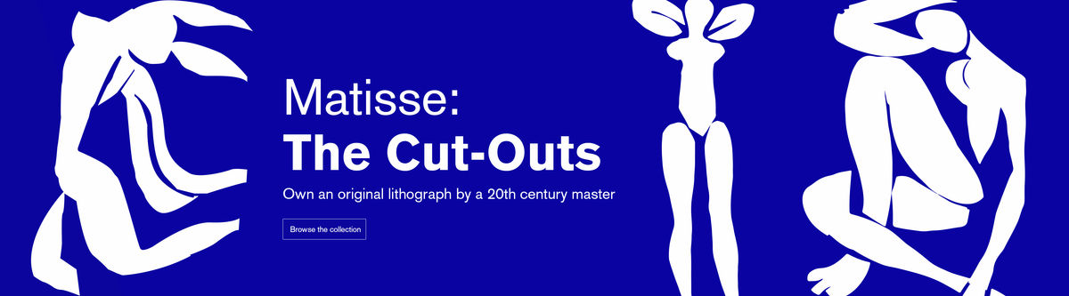 Matisse : The Cut-Outs Own an original lithograph by a 20th Century Master