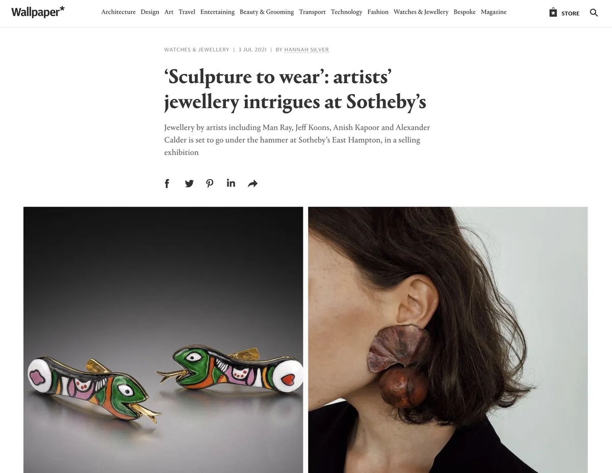 ‘Sculpture To Wear’: Artists’ Jewellery Intrigues At Sotheby’s