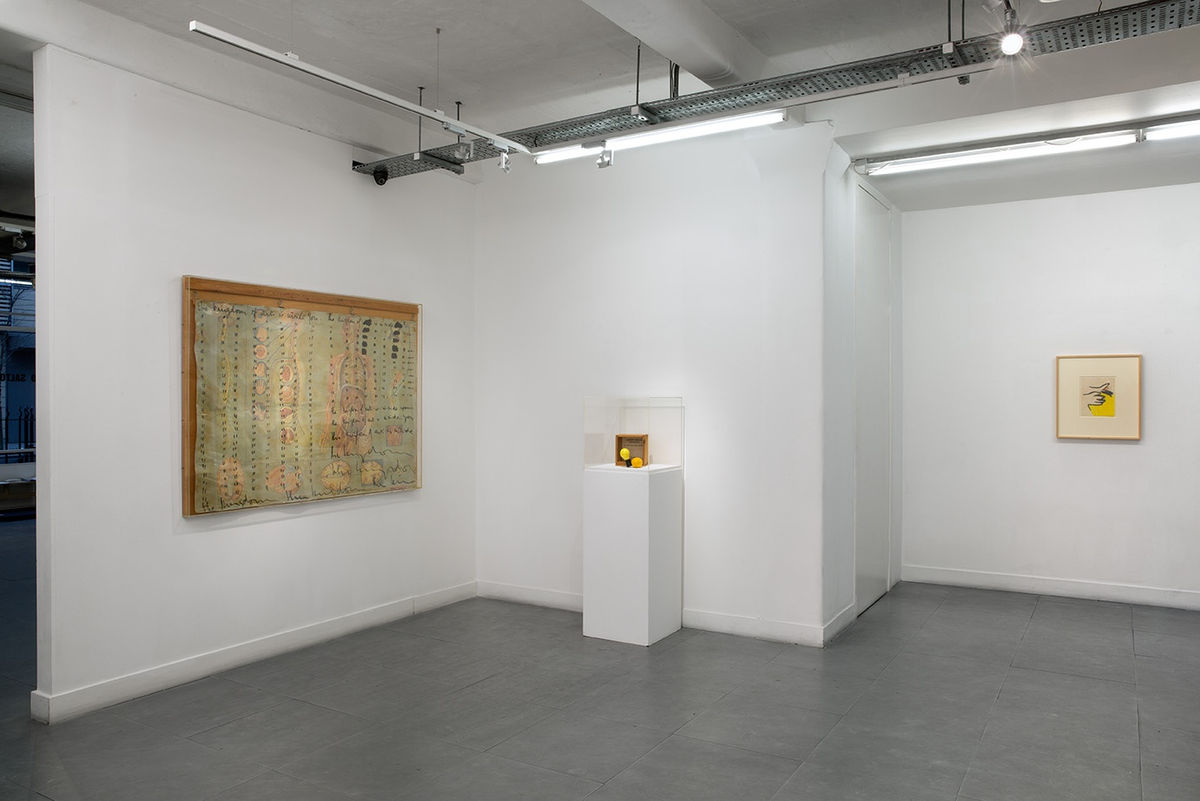 Installation view of The Last Art-of-Peace Biennale at Richard Saltoun Gallery (13 February - 20 March 2015)