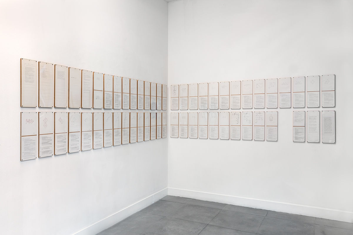 Installation views at Some Dimensions of my Lunch: Conceptual Art in Britain - Part 4: Ed Herring & Roger Palmer, Richard Saltoun Gallery, 1-28 September 2016