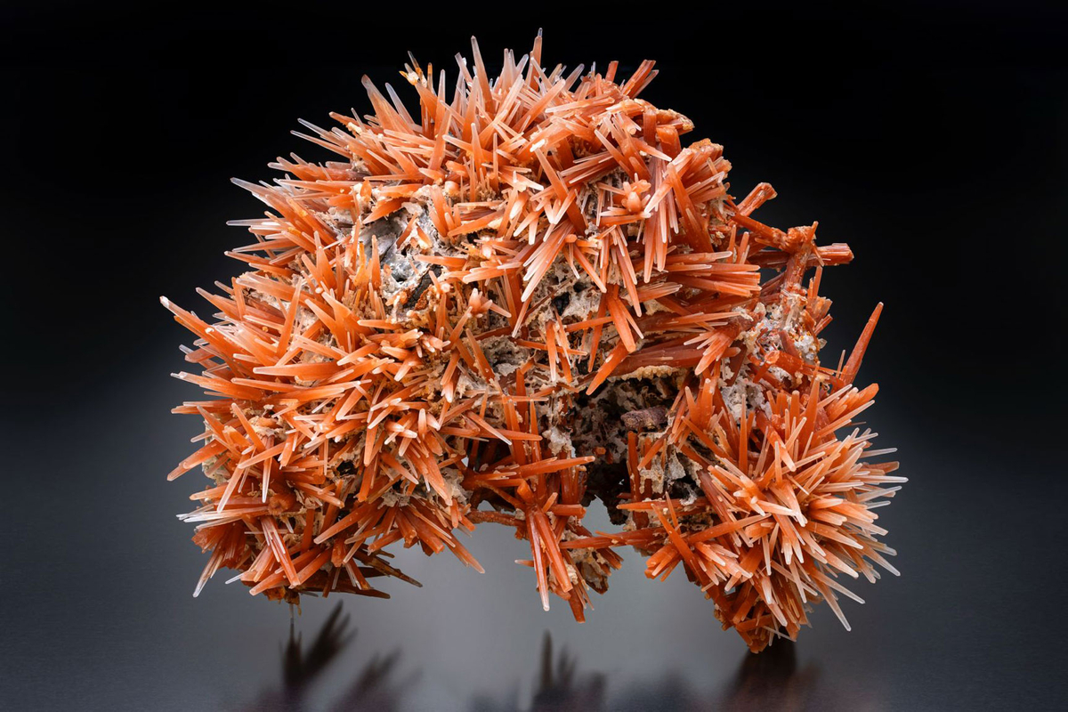 Orange Quartz - Second Sovietskiy Mine, Dal’negorsk, Primorskiy Kraj, Russia - Minerals - Green Mountain Minerals