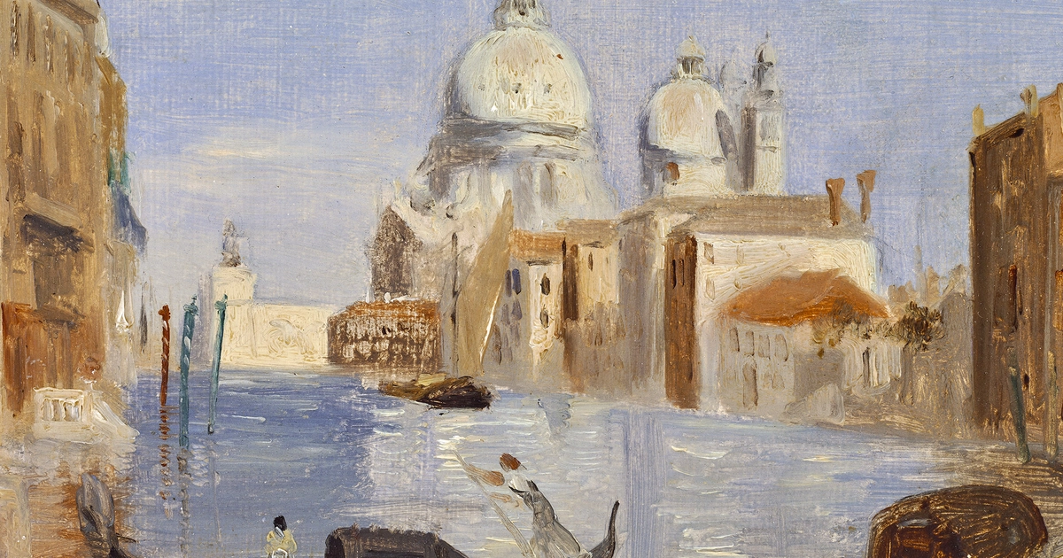 Jean-Baptiste-Camille Corot, VUE DE VENISE (SANTA MARIA DELLA