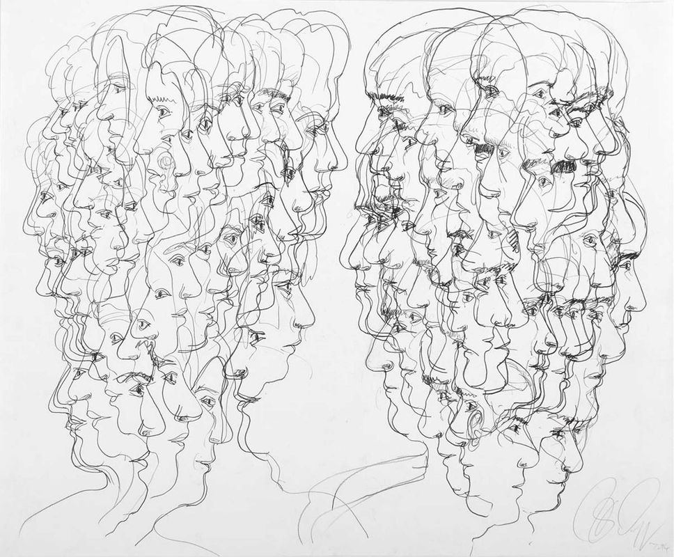 Tony Cragg Untitled, 2014 Pencil on paper Paper: 17 5/16 x 21 1/8 in. (44 x 53.7 cm)