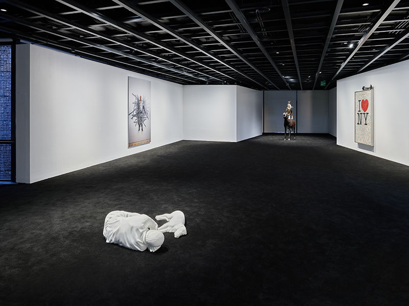 Installation view, “Maurizio Cattelan: WE,” Leeum Museum of Art.