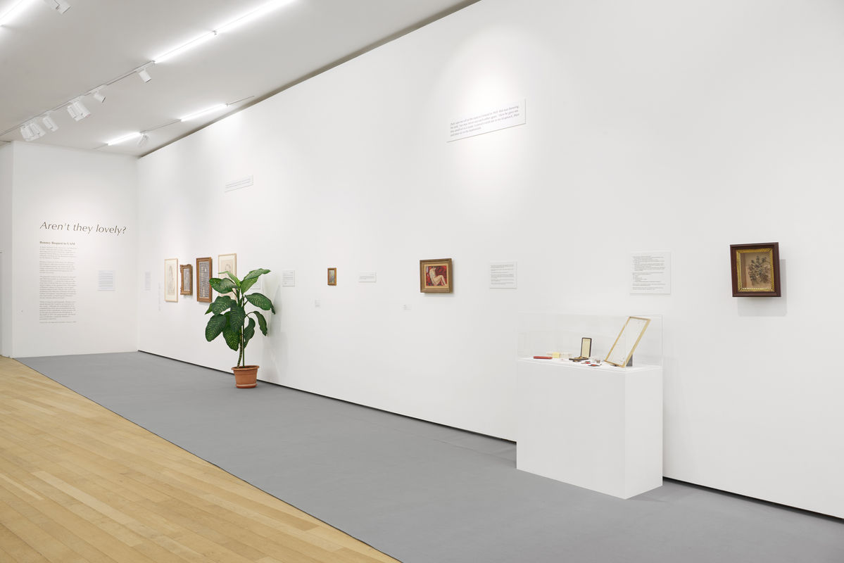 Installation view, I just don’t like eggs! Andrea Fraser on collectors, collecting, collections, 13 April 2024 – 22 February 2025, Fondazione Antonio Dalle Nogare, Bolzano, photo by Jürgen Eheim.