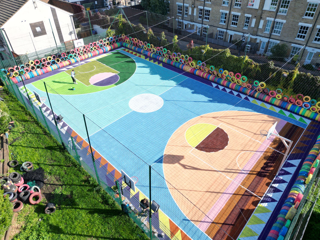Image: Basketball court created by Alvaro Barrington