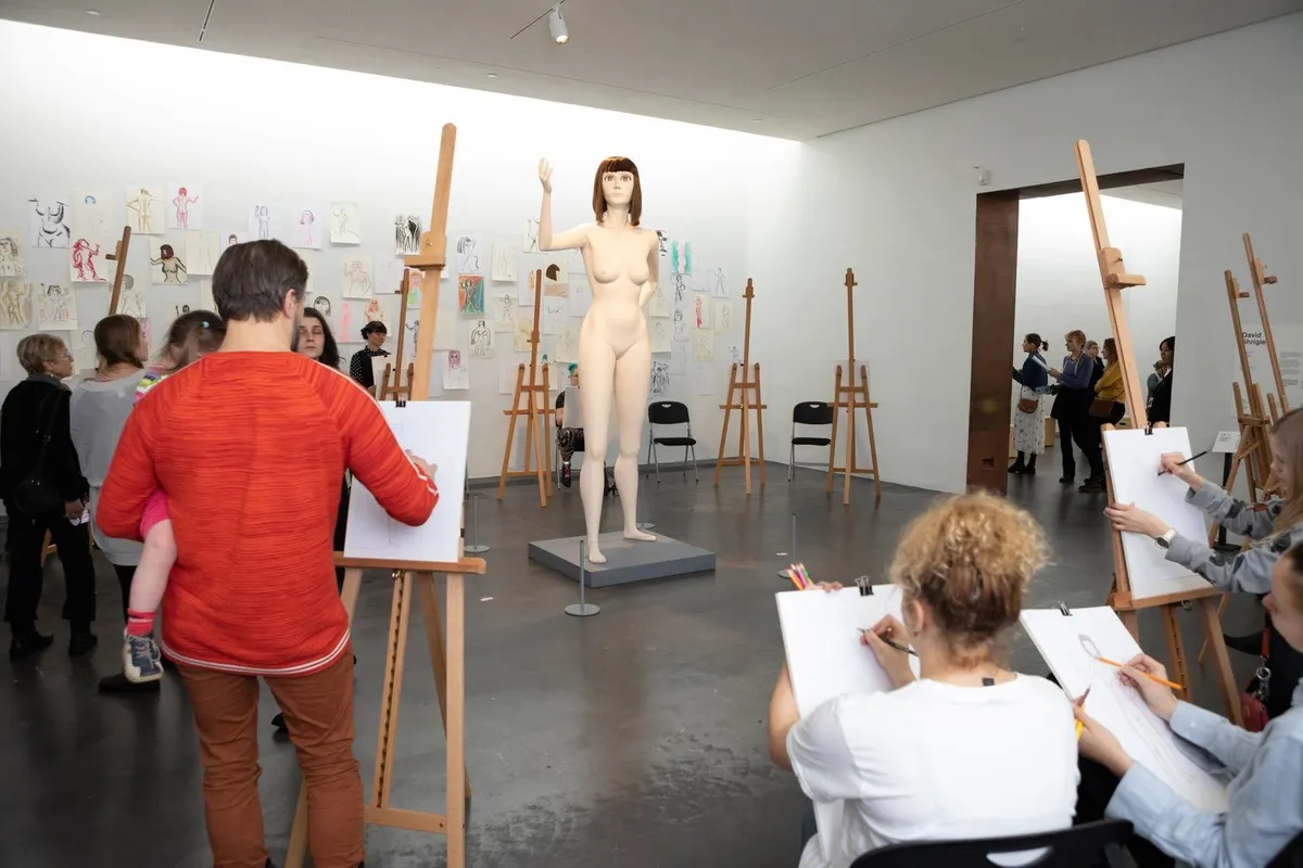 Image: David Shrigley in 'The Stage is Yours' at Finnish National Gallery