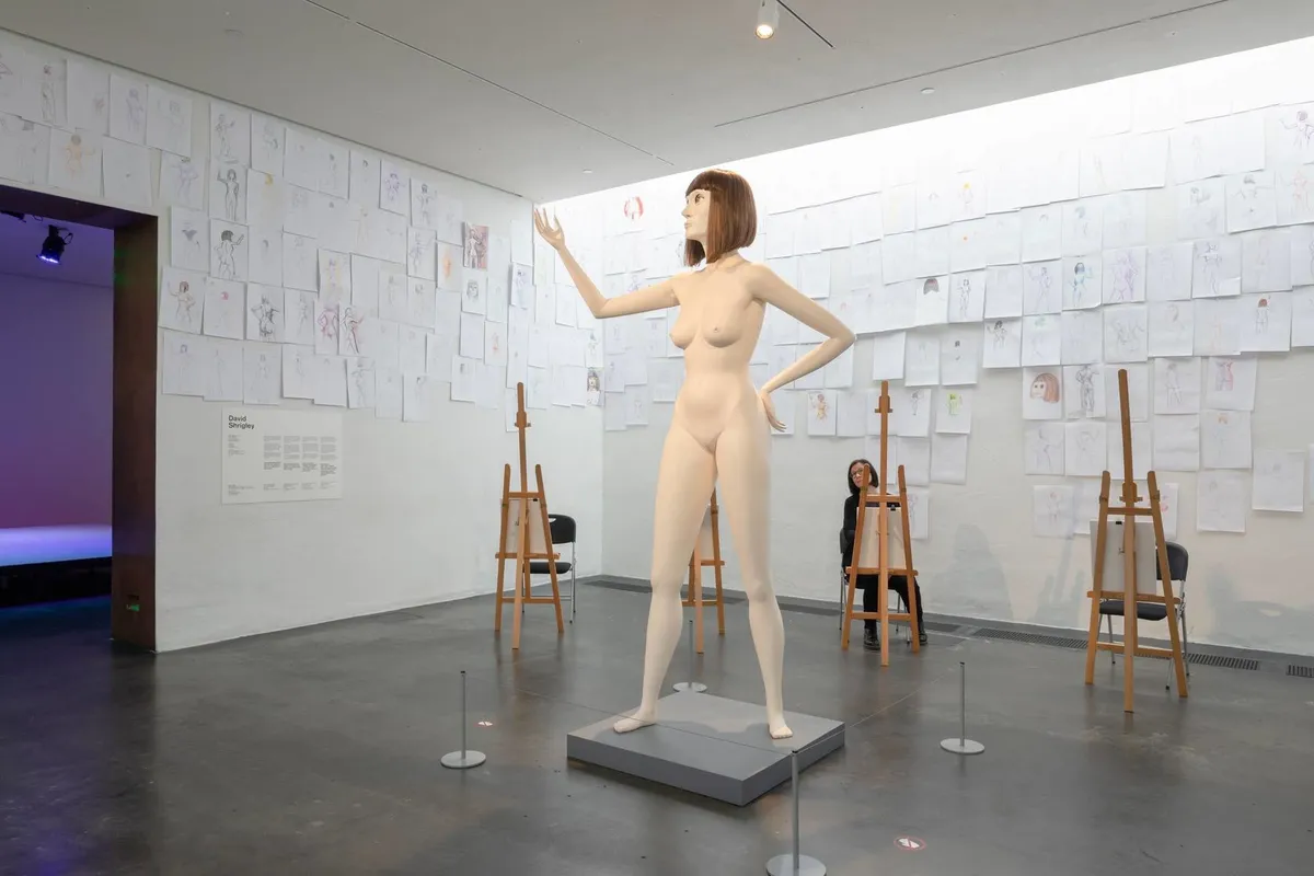 Image: David Shrigley in 'The Stage is Yours' at Finnish National Gallery