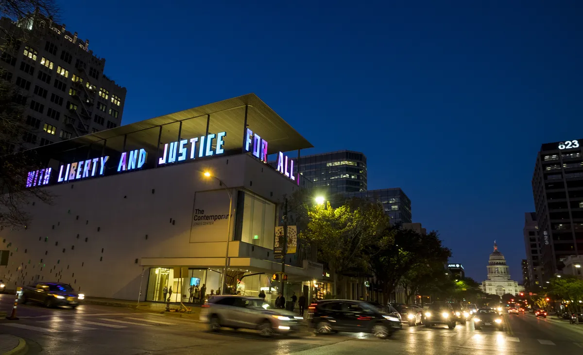 Image: Jim Hodges, 'With Liberty and Justice for All (A Work in Progress)'