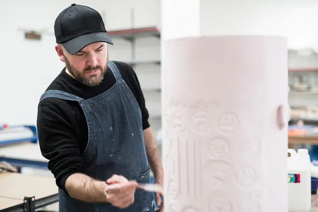 Image: Jonathan Baldock in conversation with Jonathan Horrocks (Associate Director, Stephen Friedman Gallery)