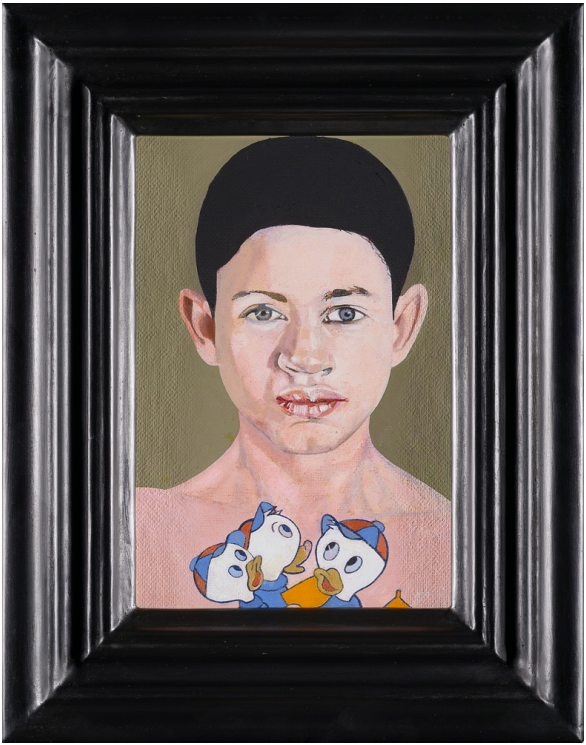 Peter Blake, Late Period. &lsquo;Girl with a Disney Tattoo&rsquo; 6, 2020