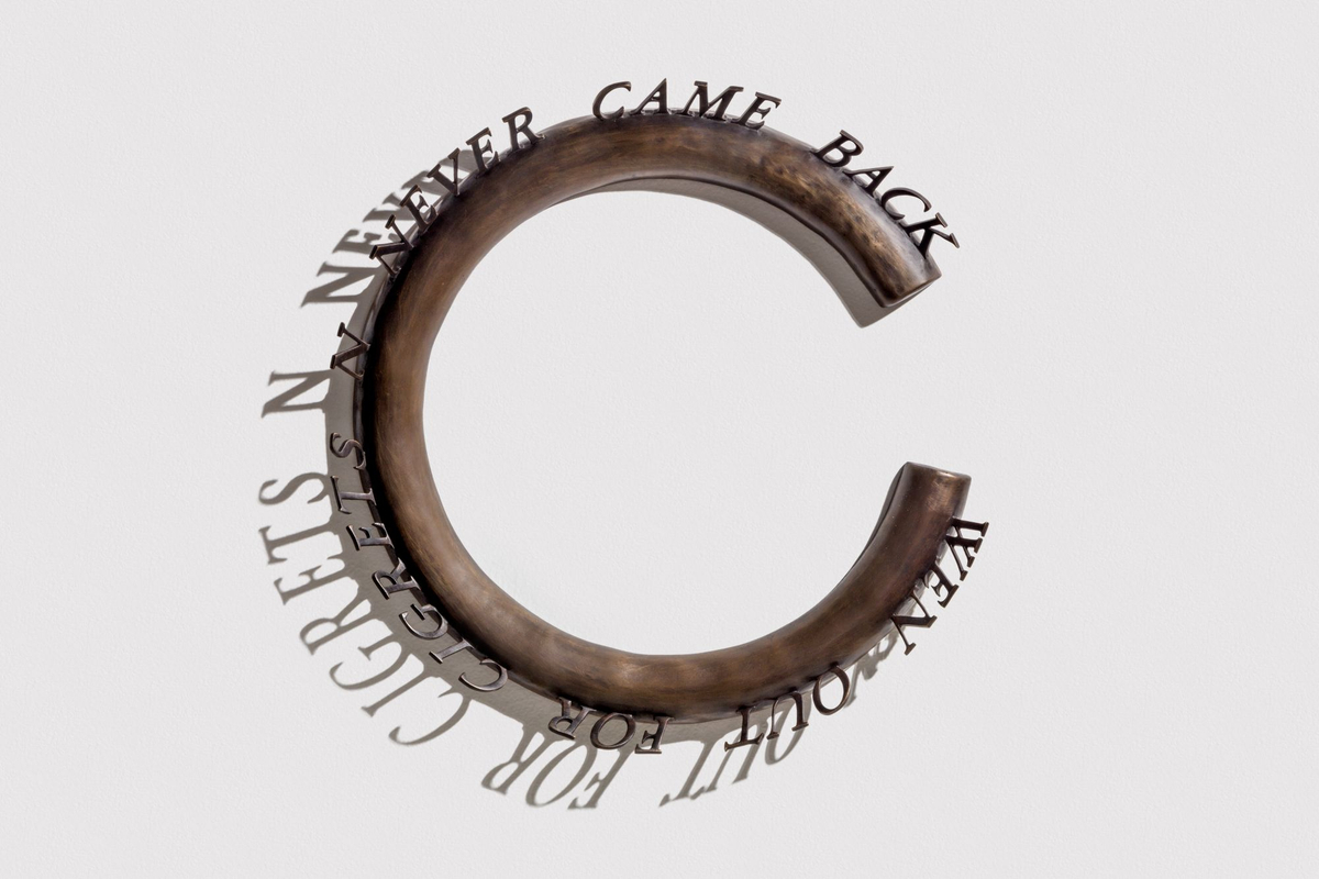 Ed Ruscha, Wen Out for Cigrets N Never Came Back, 2017