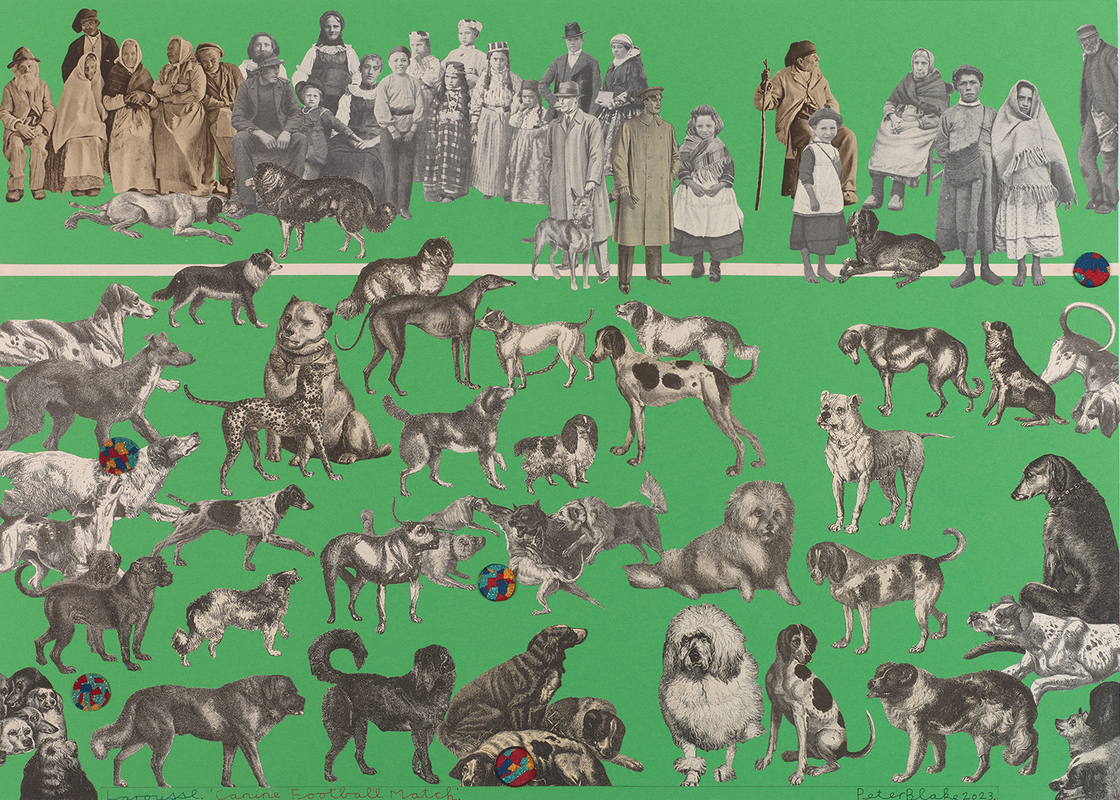 Peter Blake, Larousse. 'Canine Fotball Match', 2023