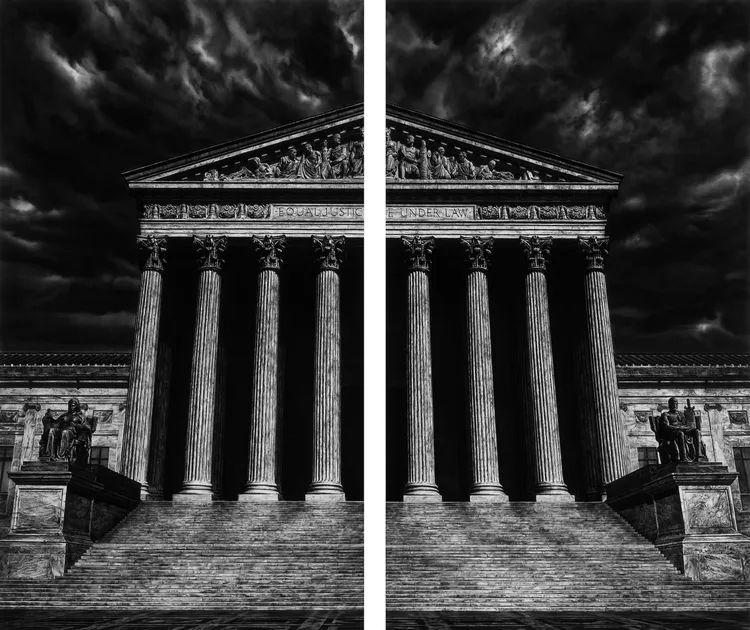 US National Gallery acquires four Robert Longo drawings The monumental works highlight the might and fragility of US government institutions