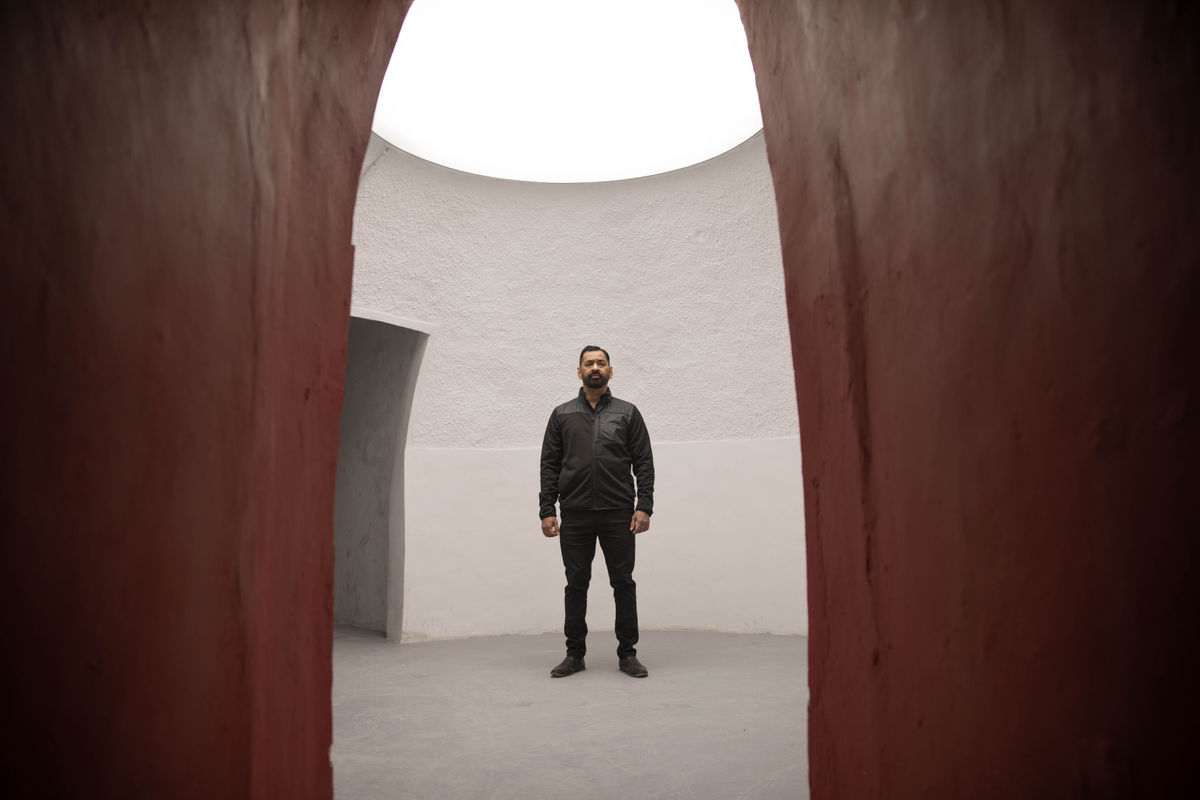 The Garden Solo show of Imran Qureshi at The Barracks, Lahore, Pakistan