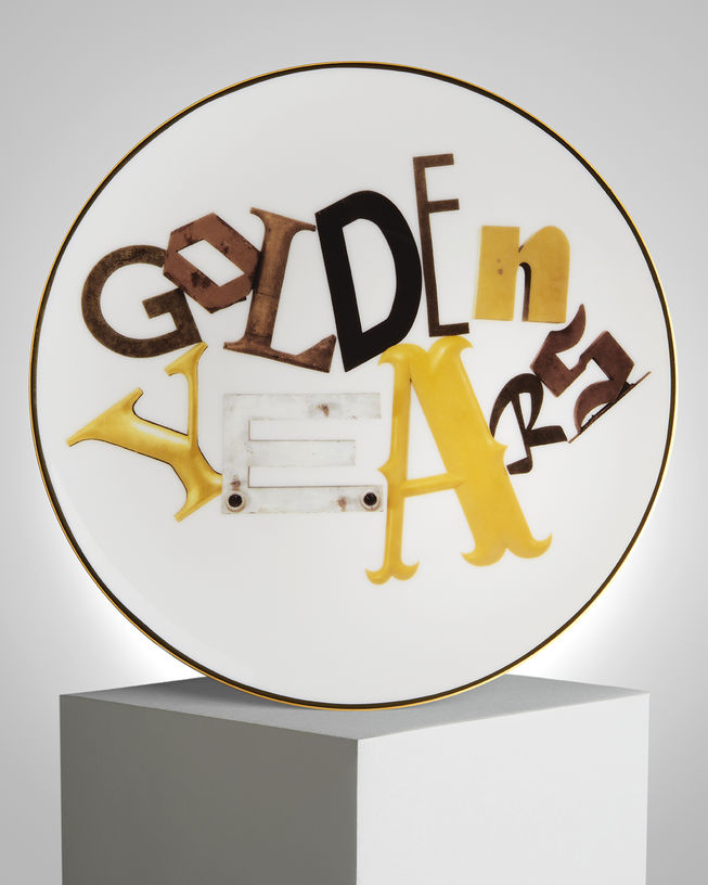 Jack Pierson 'Golden Years' Porcelain Plate