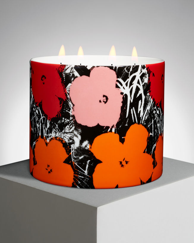 Andy Warhol 'Colour Flowers' Giant Candle
