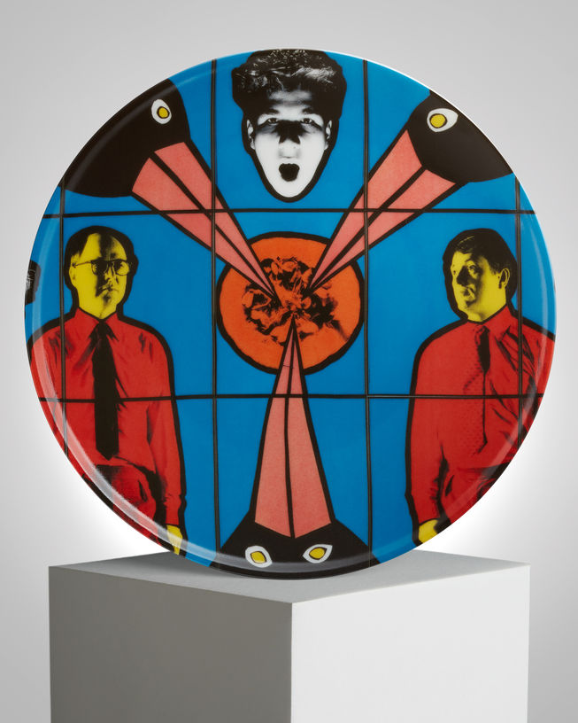 Gilbert & George 'Food from the Believing World Series' Porcelain Plate