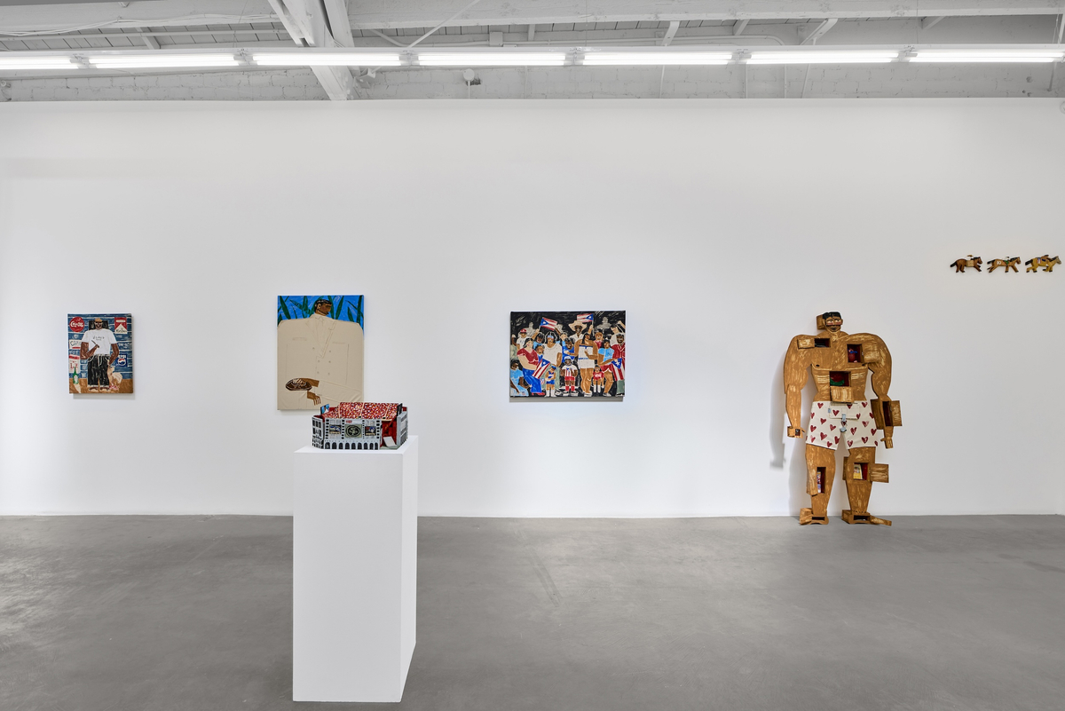 Installation view of Joshua Nazario Lugo: All&agrave; Afuera (Out There), on view March 11 &ndash; April 11, 2026