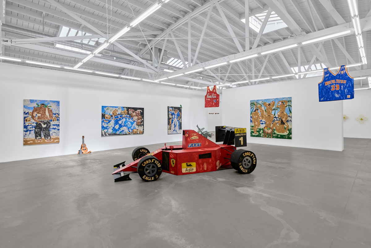Installation view of Joshua Nazario Lugo: All&agrave; Afuera (Out There), on view March 11 &ndash; April 11, 2026
