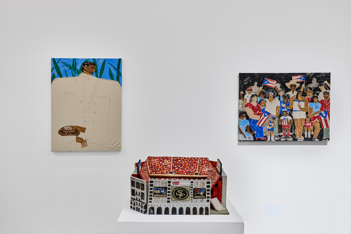 Installation view of Joshua Nazario Lugo: All&agrave; Afuera (Out There), on view March 11 &ndash; April 11, 2026