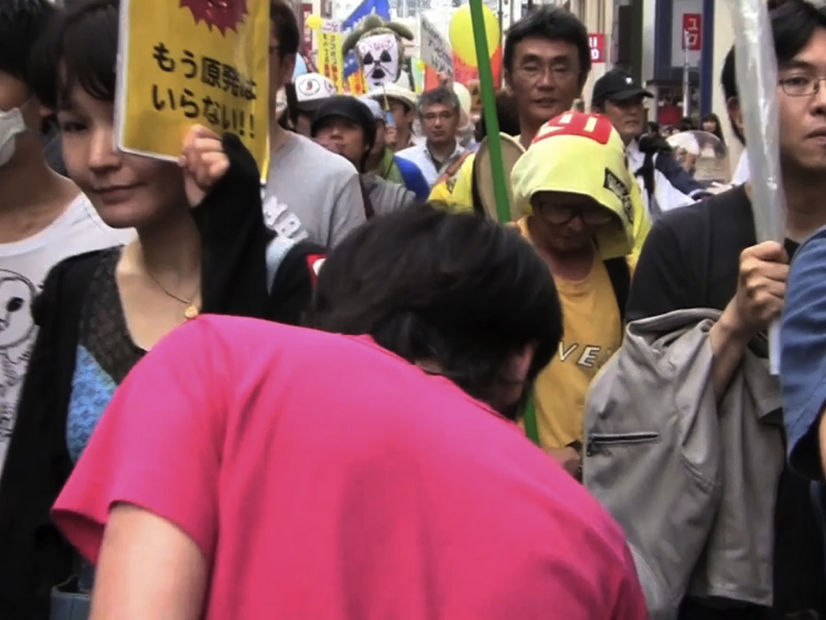 Walk in the opposite direction of a demonstration parade, 2011