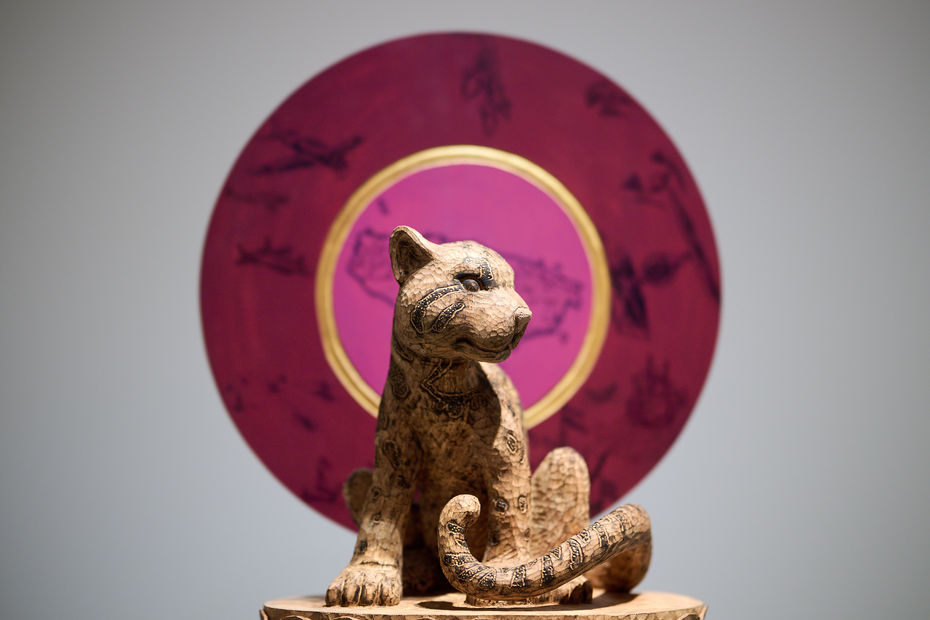 「破浪之際的臺灣：過去與未來的前線」展場照，圖片提供：路德維希當代藝術館，攝影：Vegel Daniel "Before the storm. Taiwan on the Frontier of Past and Future" installation view, courtesy of Ludwig Museum &ndash; Museum of Contemporary Art, Budapest, photo by Vegel Daniel