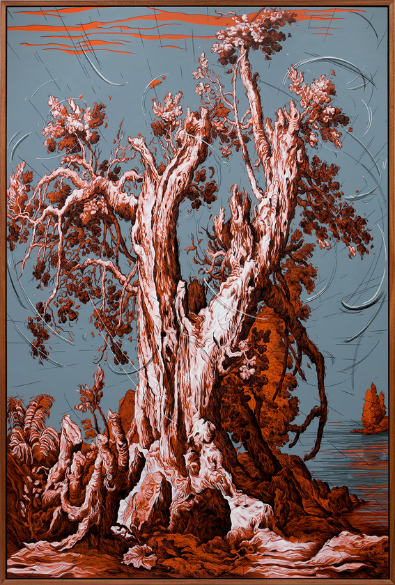 Glenn Brown, So We Drove On Towards Death Through the Cooling Twilight, 2025