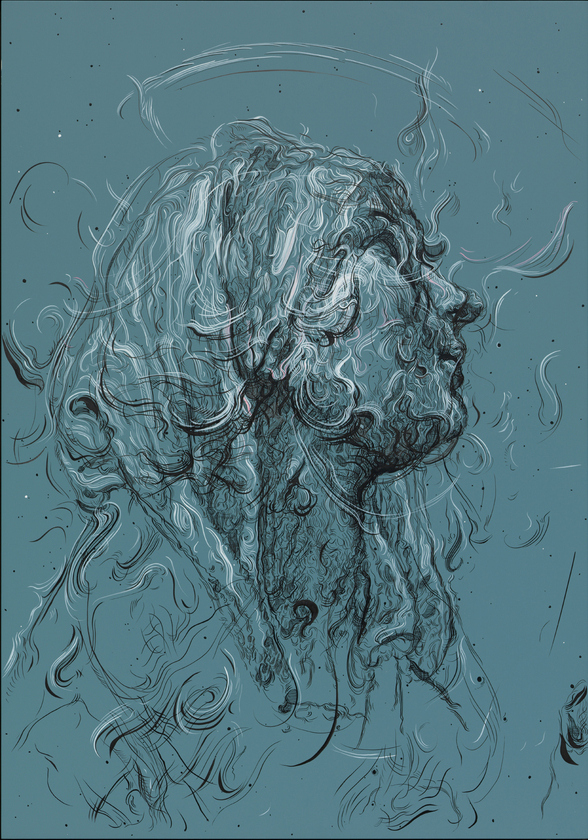 Glenn Brown, No One I'd Rather Be, 2016