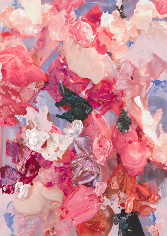 André Hemer, An Image Cast by the Sun #23, 2019, Acrylic and pigment on canvas, 47 1/4 x 33 1/2 inches