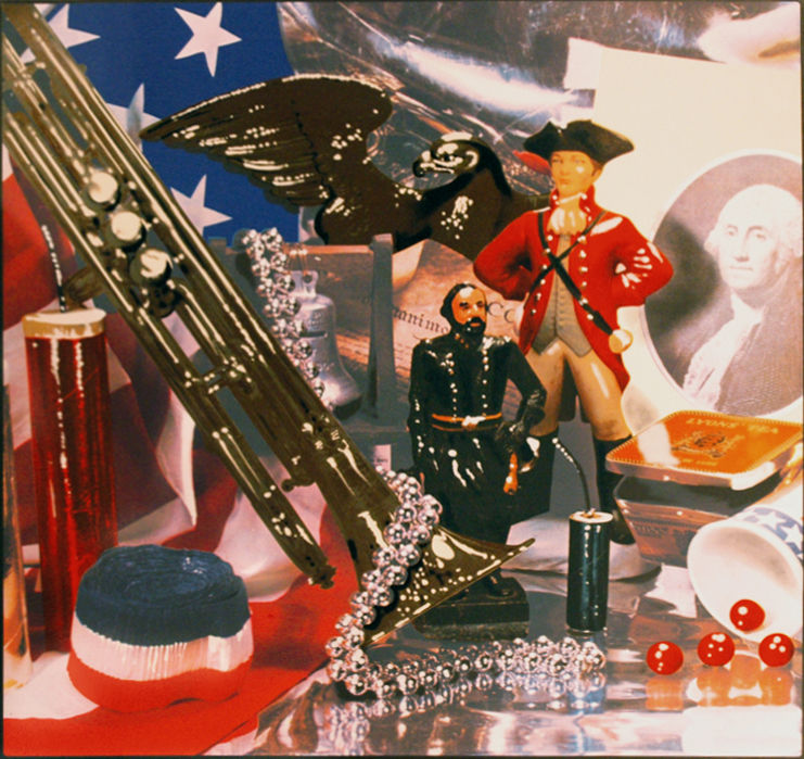 Audrey Flack, Fourth of July Still-life, 1975, Screenprint, 36 x 36 inches. Gift of Lorillard, a Division of Loews Theatres, Inc., 1976.188.