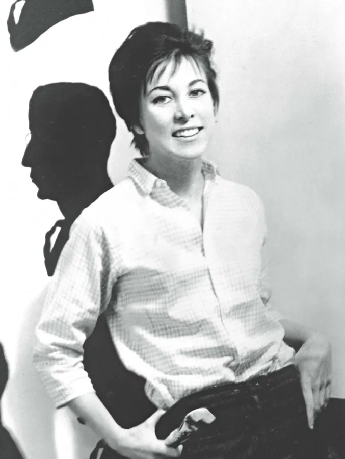 Idelle Weber at her Brooklyn Heights studio, 1958. Courtesy of Hollis Taggart and the Estate of Idelle Weber. © Idelle Weber.