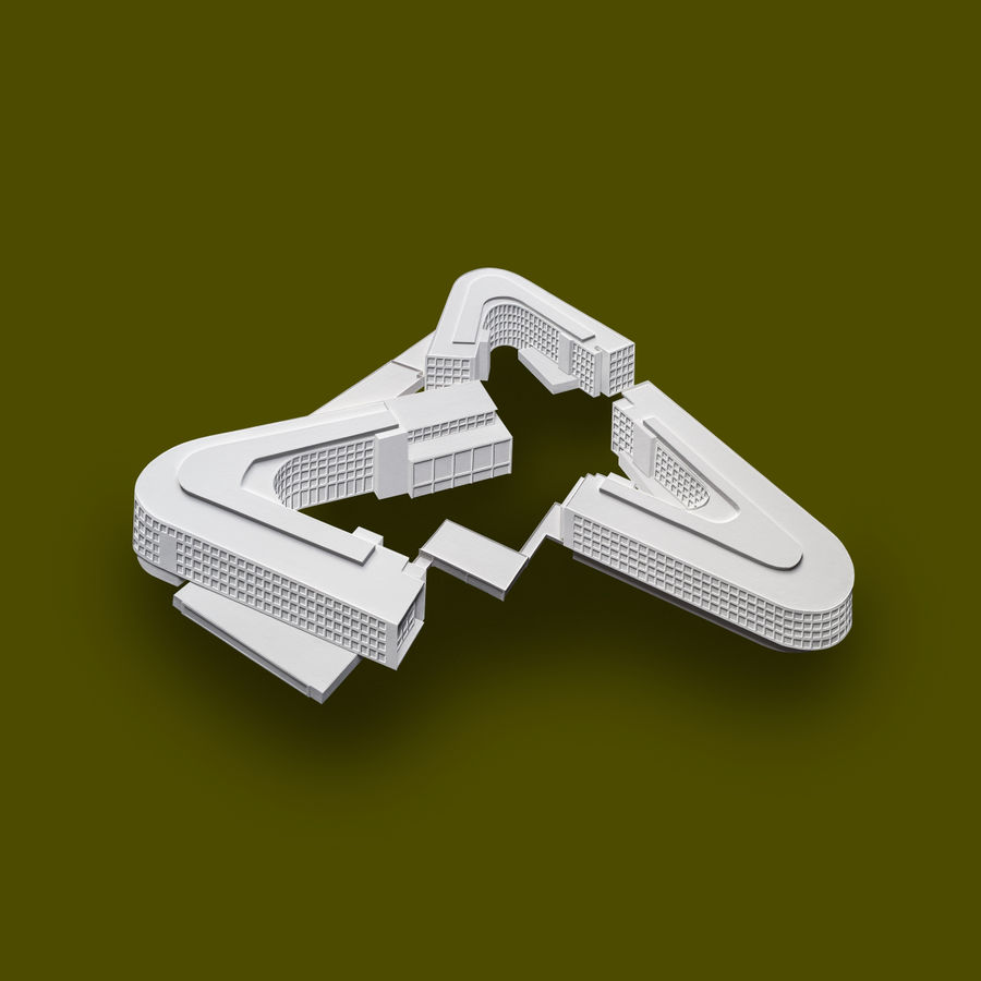 Langlands & Bell, Gates Foundation (Seattle) - Olive Green, 2016