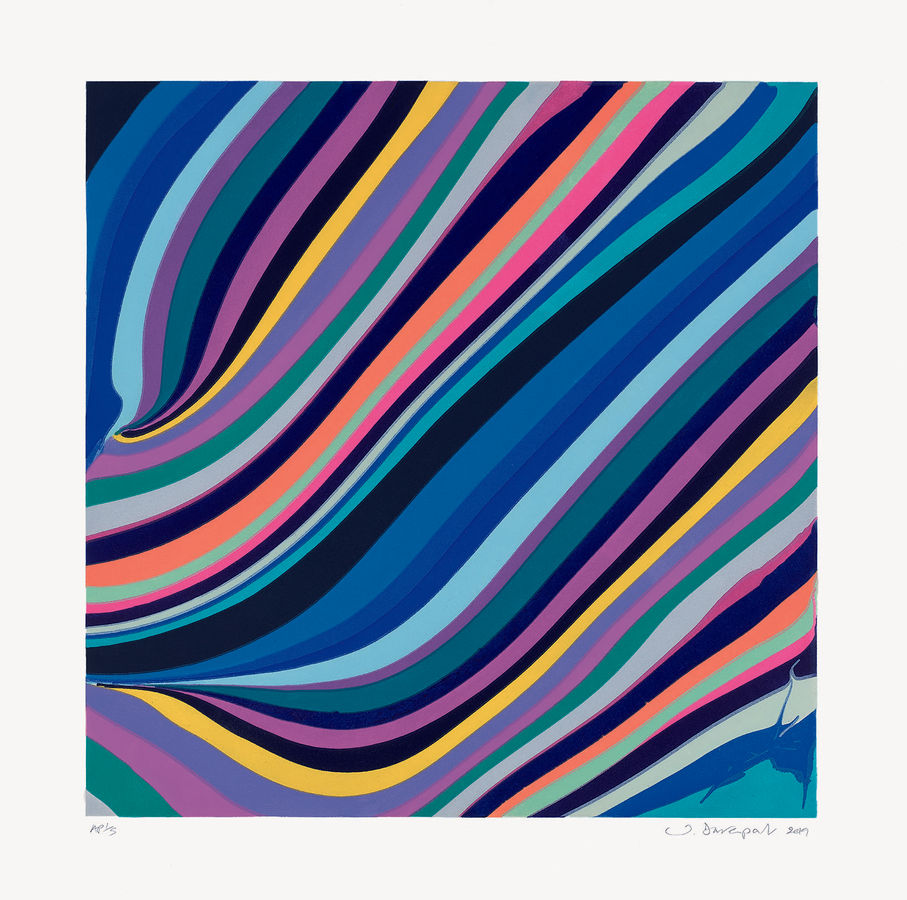 Ian Davenport, Evening, 2019