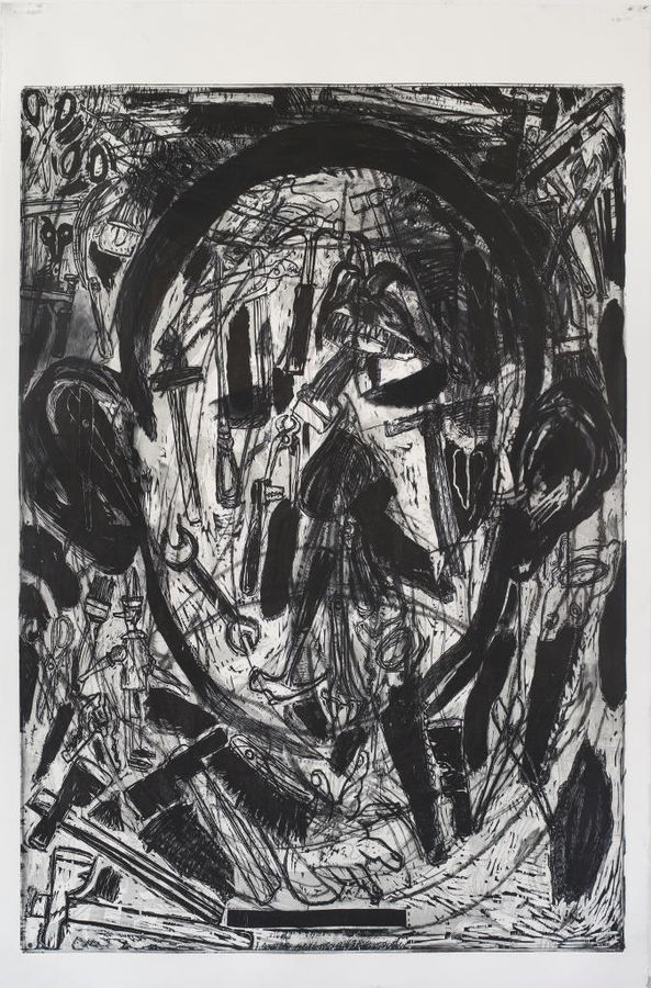 Jim Dine, Tools in a Puzzled Vessel III, 2017