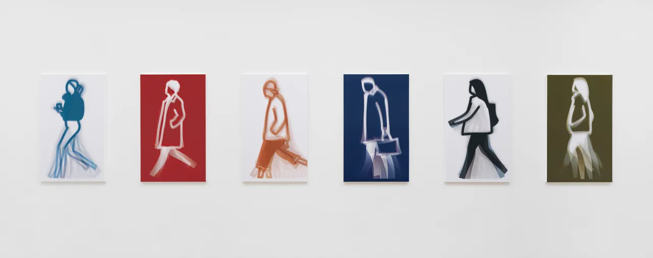 Julian Opie, Old Street walkers., 2022