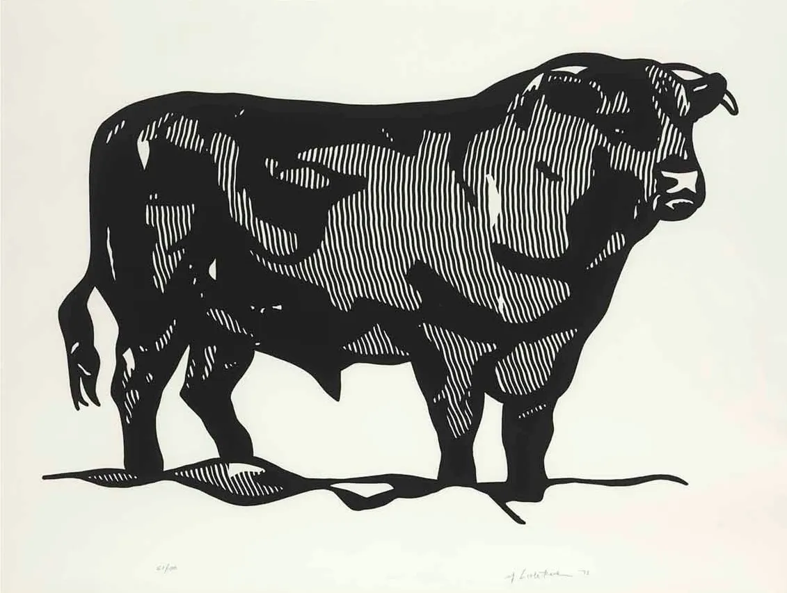 Roy Lichtenstein, Bull Profile Series (6), 1973