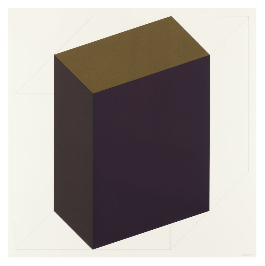 Sol Lewitt, Forms Derived from a Cube (Colors Superimposed) 7, 1991