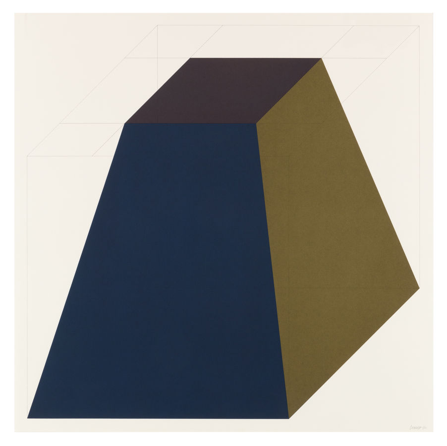 Sol Lewitt, Forms Derived from a Cube (Colors Superimposed) 4, 1991