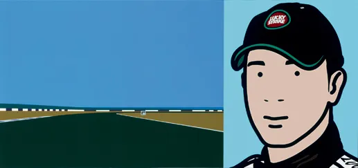 Julian Opie, Imagine you are driving (fast)/Rio., 2002