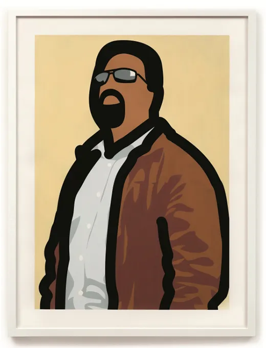 Julian Opie, Tourist with beard., 2014