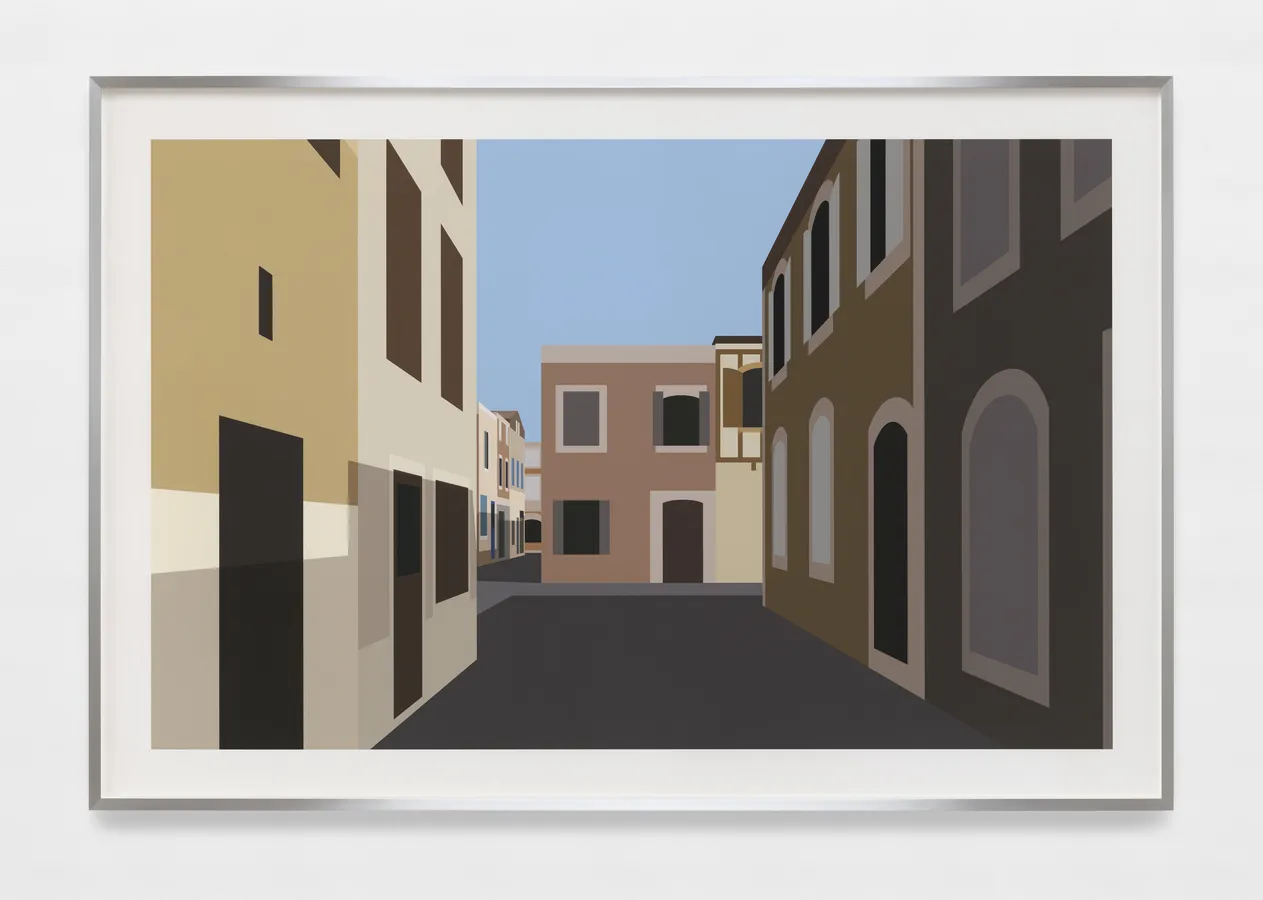 Julian Opie, French Village 1., 2021