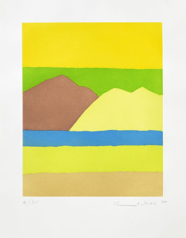 Etel Adnan, En miroir, 2020