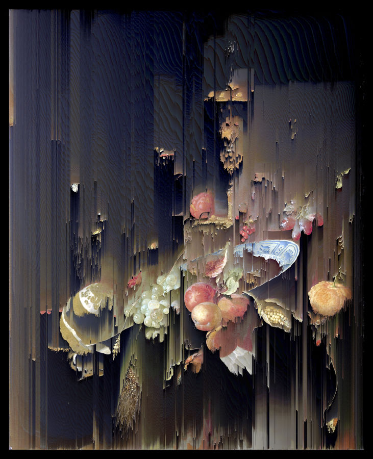 Gordon Cheung, Still Life with Fruit and a Beaker on a Cock's Foot (after Abraham Mignon, 1660-1679), 2017