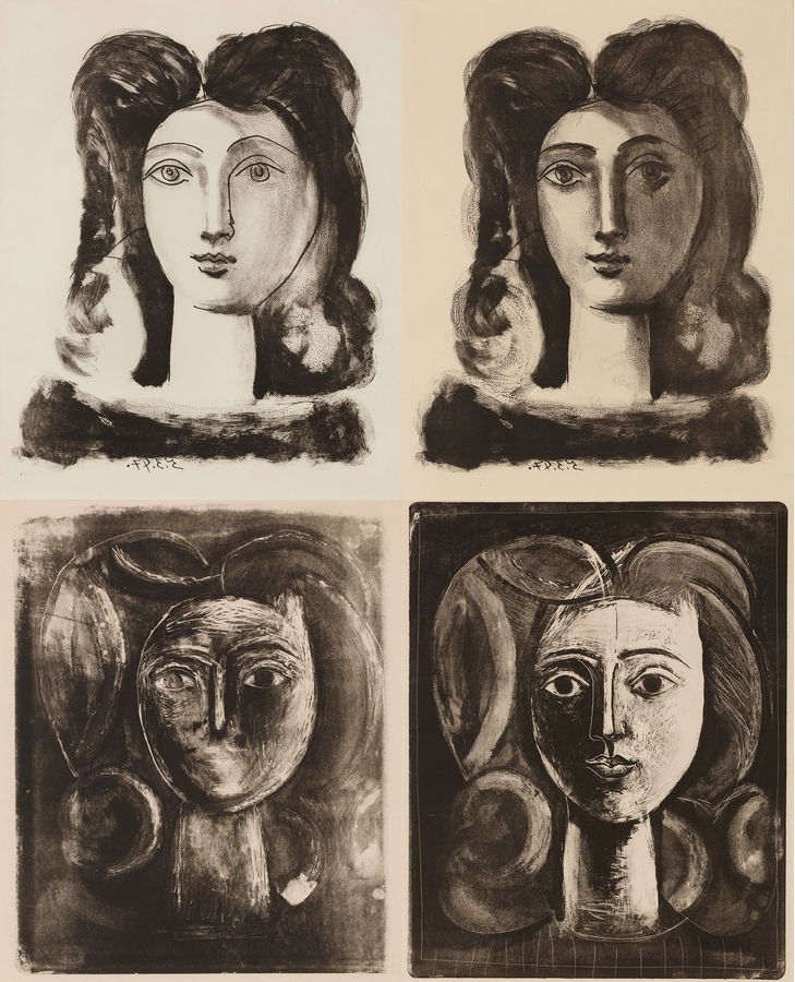 Pablo Picasso, Tête de jeune fille I-IV, 1947