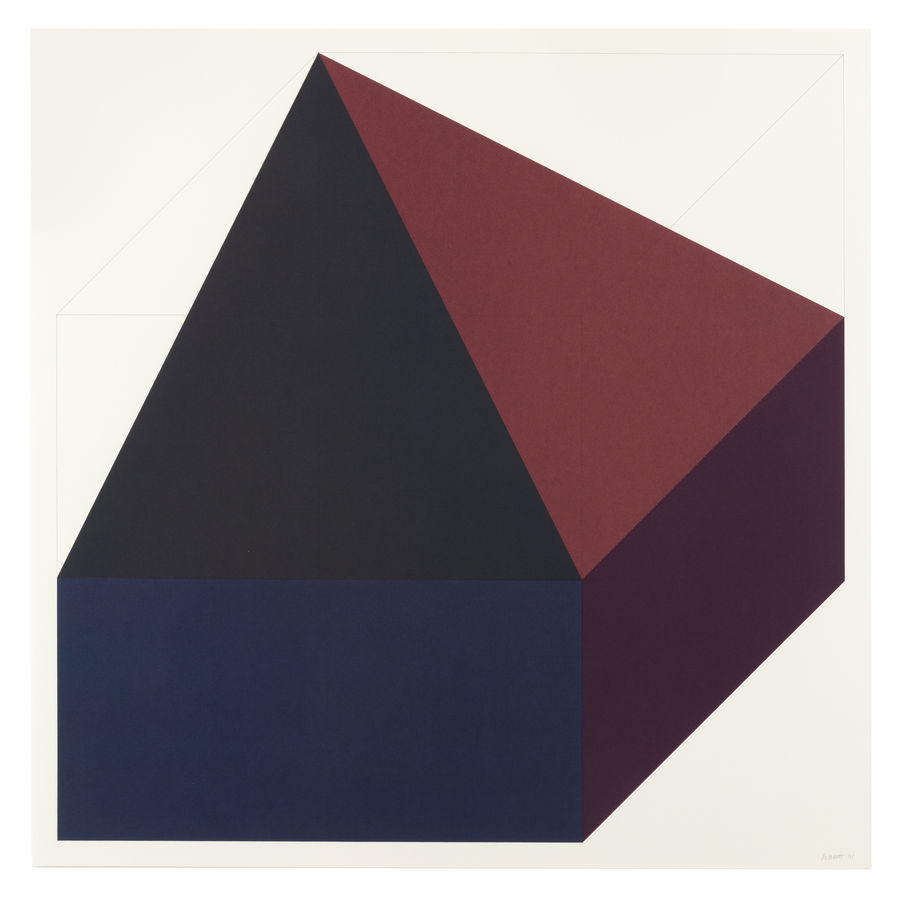Sol LeWitt, Forms Derived from a Cube (Colors Superimposed) 10, 1991