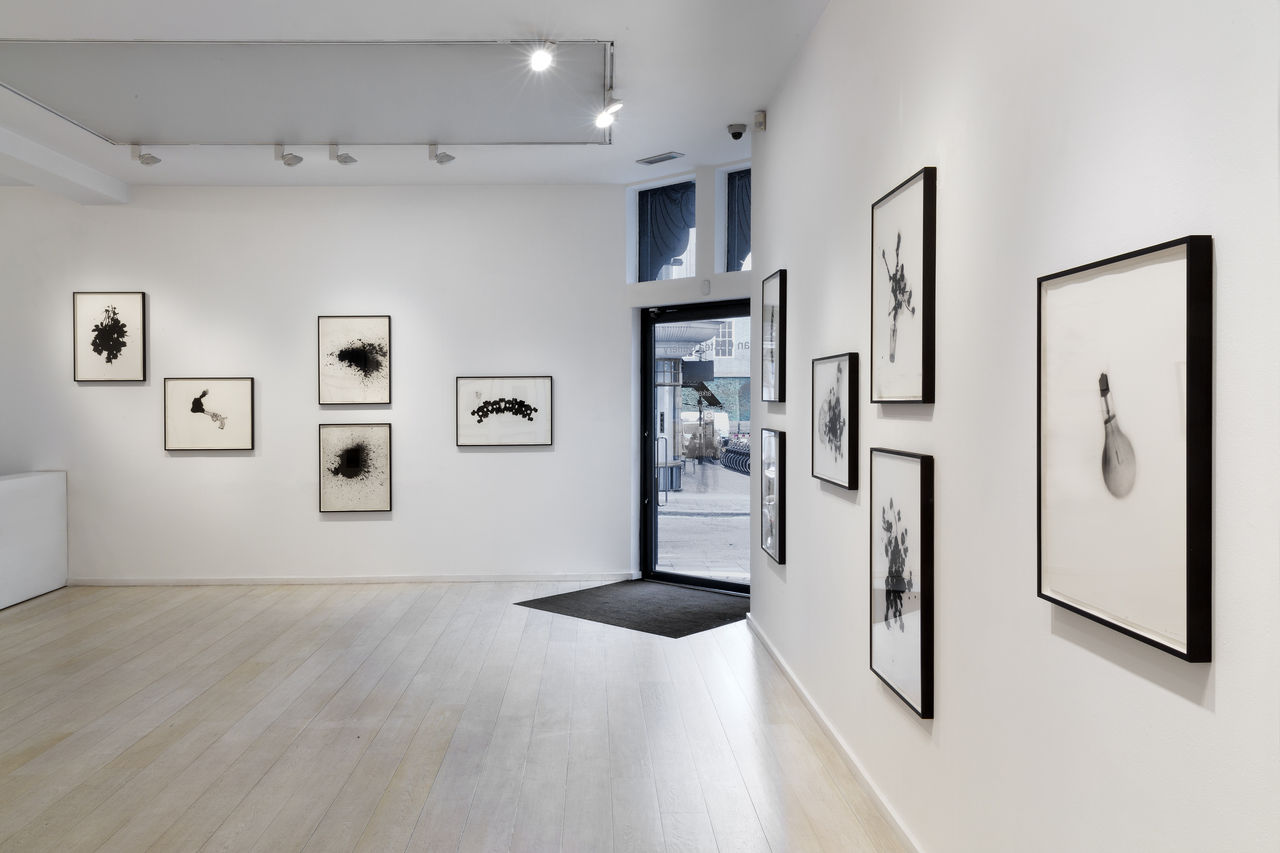Installation view of Cornelia Parker: One Day This Glass Will Break at Alan Cristea Gallery, London, 2015. Photo: Peter White.