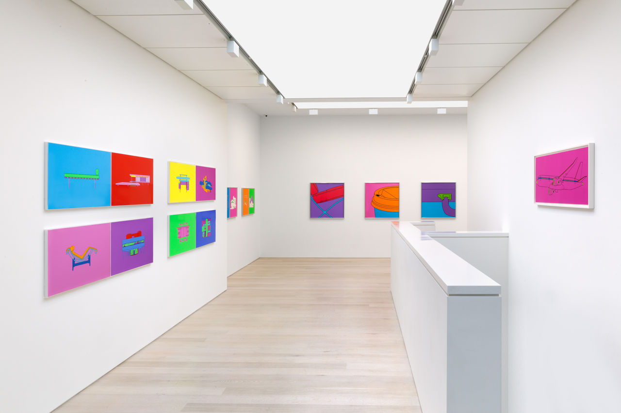 Installation view of Michael Craig-Martin: Quotidian at Alan Cristea Gallery, London, 2017. Photo: FXP Photography.