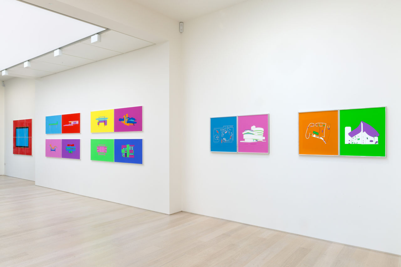 Installation view of Michael Craig-Martin: Quotidian at Alan Cristea Gallery, London, 2017. Photo: FXP Photography.