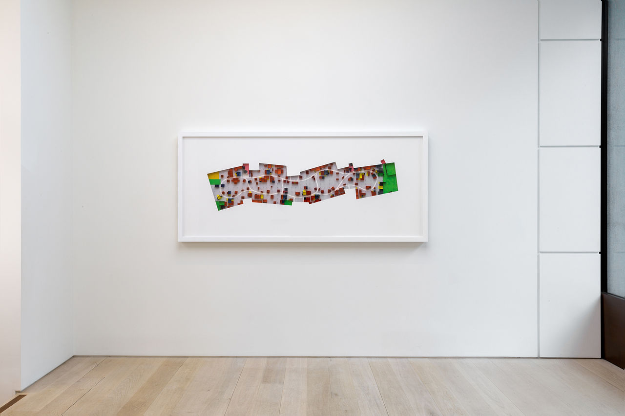 Installation view of Langlands & Bell: Infinite Loop at Alan Cristea Gallery, London, 2017. Photo: FXP Photography.